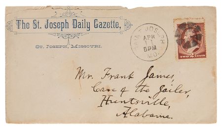 Lot #6152 James-Younger Gang: John Newman Edwards Autograph Letter Signed to Frank James: 