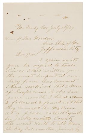 Lot #6151 James-Younger Gang: J. W. Ragsdale