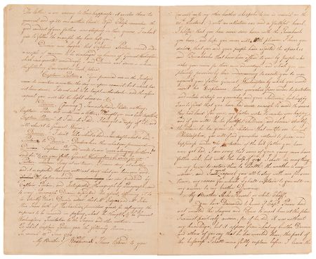 Lot #6061 Council at Vincennes: Manuscript Record of a Peace Council with Chiefs and Warriors of the Saque, Fox, and Kaskaskias (1794) - Image 5