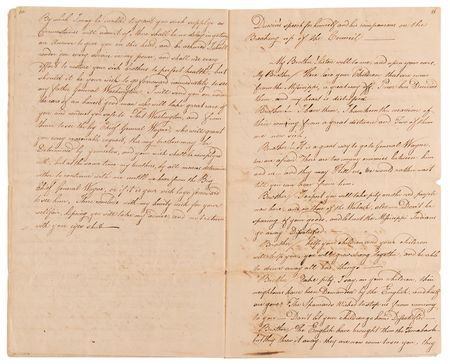 Lot #6061 Council at Vincennes: Manuscript Record of a Peace Council with Chiefs and Warriors of the Saque, Fox, and Kaskaskias (1794) - Image 7
