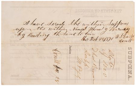 Lot #6112 Wyatt Earp Autograph Endorsement Signed as Constable of Lamar, Missouri - His First Job in Law Enforcement - Image 2