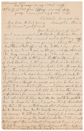 Lot #6156 Cole Younger Autograph Letter Signed