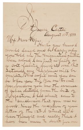 Lot #6137 Frank James Autograph Letter Signed to