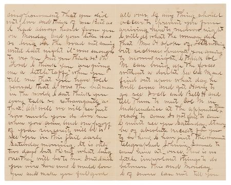 Lot #6137 Frank James Autograph Letter Signed to His Wife, from Jail (