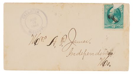 Lot #6137 Frank James Autograph Letter Signed to His Wife, from Jail (