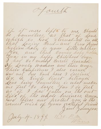 Lot #6159 Jim Younger Autograph Poem Signed from