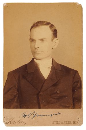 Lot #6154 Jim and Bob Younger (2) Cabinet Photographs, with a Jim Younger Signature - Image 4