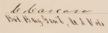 Lot #6041 Kit Carson Document Signed - Report of Persons and Articles Employed and Hired at Fort Garland (1867) - Image 3