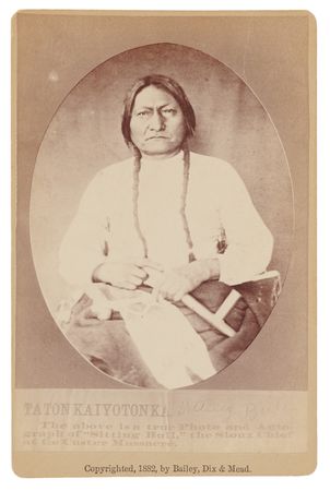 Lot #6055 Sitting Bull Cabinet Photograph by