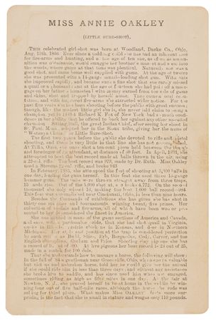 Lot #6176 Annie Oakley Cabinet Photograph by J. Wood - 