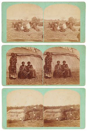 Lot #6067 Winnebago Indians (3) Stereoview