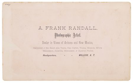 Lot #6083 Comanche John Boudoir Cabinet Photograph by A. Frank Randall - Image 2