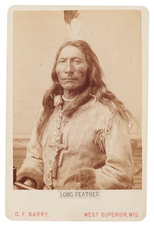 Lot #6082 Long Feather Cabinet Photograph by D. F. Barry - Image 1