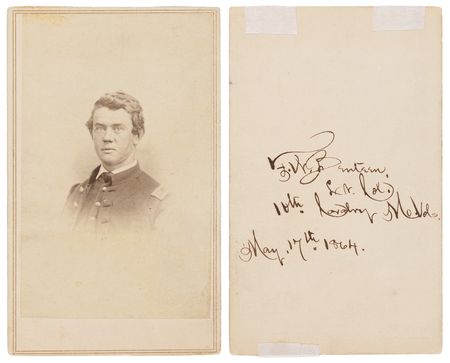 Lot #6039 Frederick W. Benteen Signed Civil