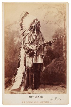 Lot #6057 Sitting Bull Cabinet Photograph by Wm.
