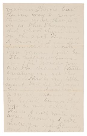 Lot #6136 Frank James Autograph Letter Signed from Gallatin Jail (July 5, 1883) - Image 3