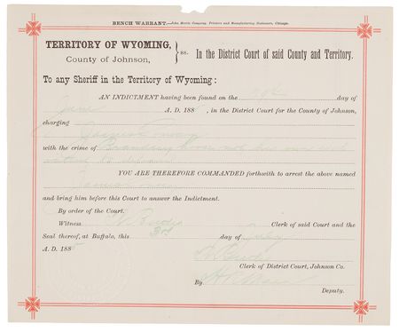 Lot #6126 Wyoming Territory: H. R. Mann Signed