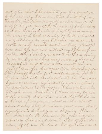 Lot #6135 Frank James Autograph Letter Signed from Gallatin Jail, Wary of His Defense - “I don’t think they know one devilish thing about it” (May 9, 1883) - Image 2