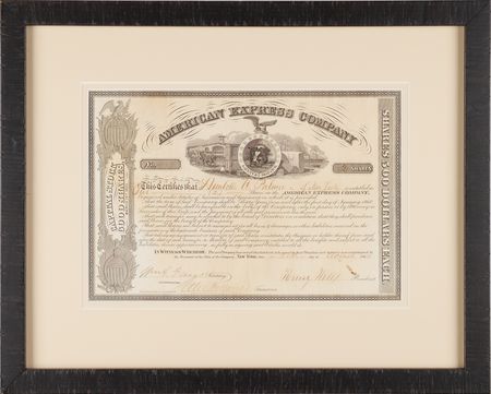 Lot #6019 Henry Wells and William Fargo Document