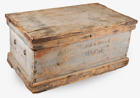 Lot #6044 Indian Wars: Col. Elmer I. Otis's Wooden Officer's Trunk as Commander of the 8th Cavalry (Fort Meade, Dakota Territory) - Image 3