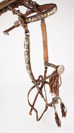 Lot #6095 Simon Bolivar 1825 Silver-Mounted Horse Saddle, Bridle, and Trunk - A Finely Detailed Presentation to 
