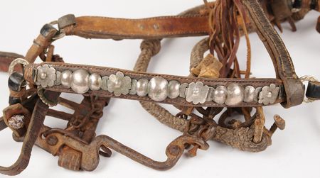 Lot #6095 Simon Bolivar 1825 Silver-Mounted Horse Saddle, Bridle, and Trunk - A Finely Detailed Presentation to 