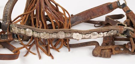 Lot #6095 Simon Bolivar 1825 Silver-Mounted Horse Saddle, Bridle, and Trunk - A Finely Detailed Presentation to 