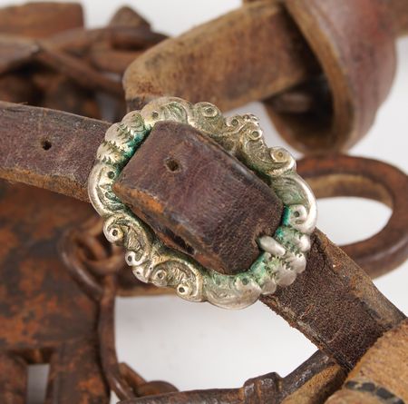 Lot #6095 Simon Bolivar 1825 Silver-Mounted Horse Saddle, Bridle, and Trunk - A Finely Detailed Presentation to 