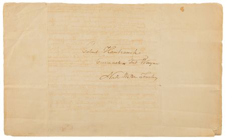 Lot #6011 Alexander Hamilton Letter Signed as Inspector General on Military Authority Over Indian Affairs (1799) - Image 7