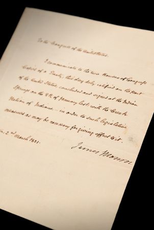 Lot #6002 James Monroe Letter Signed as President