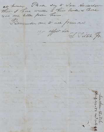 Lot #6018 Gold Rush: Luther Fitch, Jr. Autograph Letter Signed - The Young Doctor on “much sickness” Among Miners at Foster Bar, California - Image 3