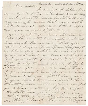 Lot #6017 Gold Rush: P. J. Norton Collection of (21) Handwritten Letters on Mining Life in California, 1851-1863 - Image 5