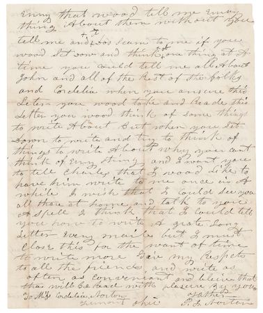Lot #6017 Gold Rush: P. J. Norton Collection of (21) Handwritten Letters on Mining Life in California, 1851-1863 - Image 6