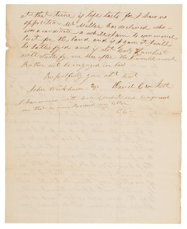 Lot #6108 David Crockett Autograph Letter Signed as a Tennessee Congressman (February 6, 1829) - Image 4