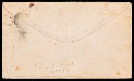 Lot #6094 Pony Express 'Wells, Fargo & Co.' Cover with Blue Oval San Francisco Datestamp (August 15, 1861) - Image 2