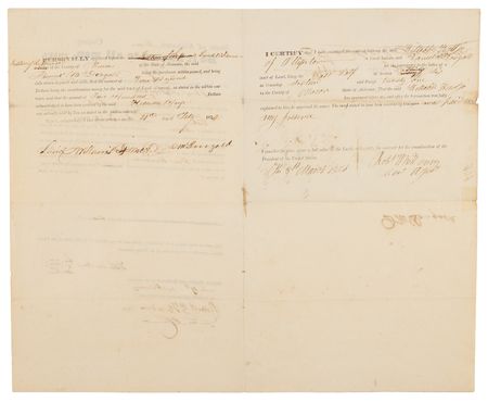 Lot #6004 Andrew Jackson Rare Presidential Endorsement Signature - Approving the Sale of Creek Nation Lands - Image 3