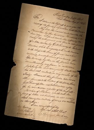 Lot #6005 Andrew Jackson Letter Signed on the 1814
