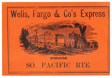 Lot #6021 Wells Fargo Express Company Shipping