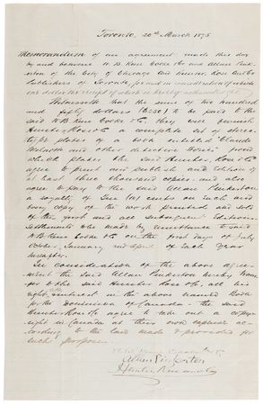 Lot #6124 Allan Pinkerton Signed Publishing