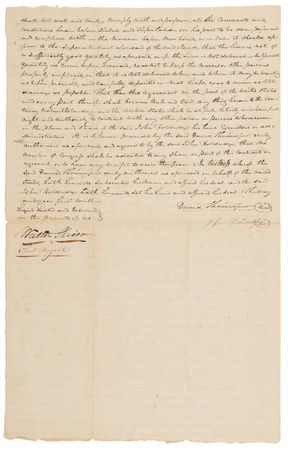 Lot #6001 James Monroe Endorsement Signature as President-Elect, Approving a Construction Contract for the Cumberland Road (“United States Western Road”) - America’s First Federally Funded Highway - Image 3