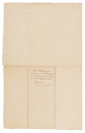 Lot #6001 James Monroe Endorsement Signature as President-Elect, Approving a Construction Contract for the Cumberland Road (“United States Western Road”) - America’s First Federally Funded Highway - Image 4