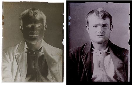 Lot #6131 Butch Cassidy Original ‘Mug Shot’ Glass Negative - One of Only Three Known Portraits of the Outlaw - From His First and Only Arrest (1894) - Image 2