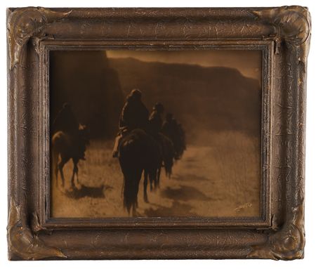 Lot #6045 Edward S. Curtis Original Goldtone