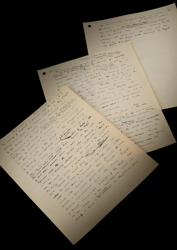 Lot 7 Winston Churchill Handwritten Working Draft for A History of the English-Speaking Peoples, Documenting the 