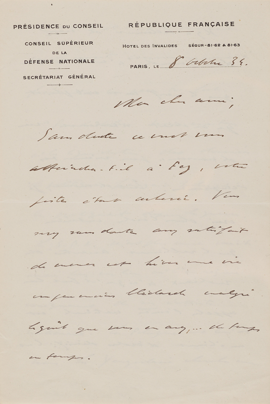 Lot 27 Charles de Gaulle Autograph Letter Signed on Europe's New Order: 