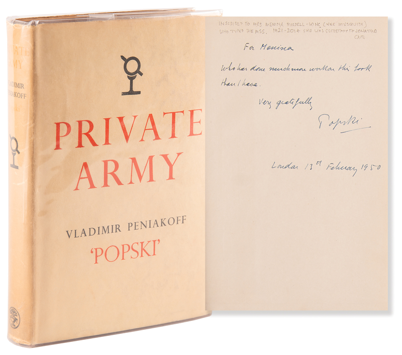 Lot 40 Vladimir Peniakoff Signed Book - Private Army