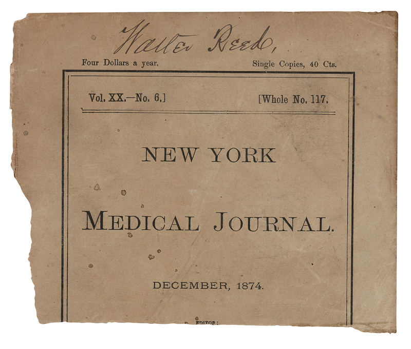 Lot 274 Walter Reed Signature