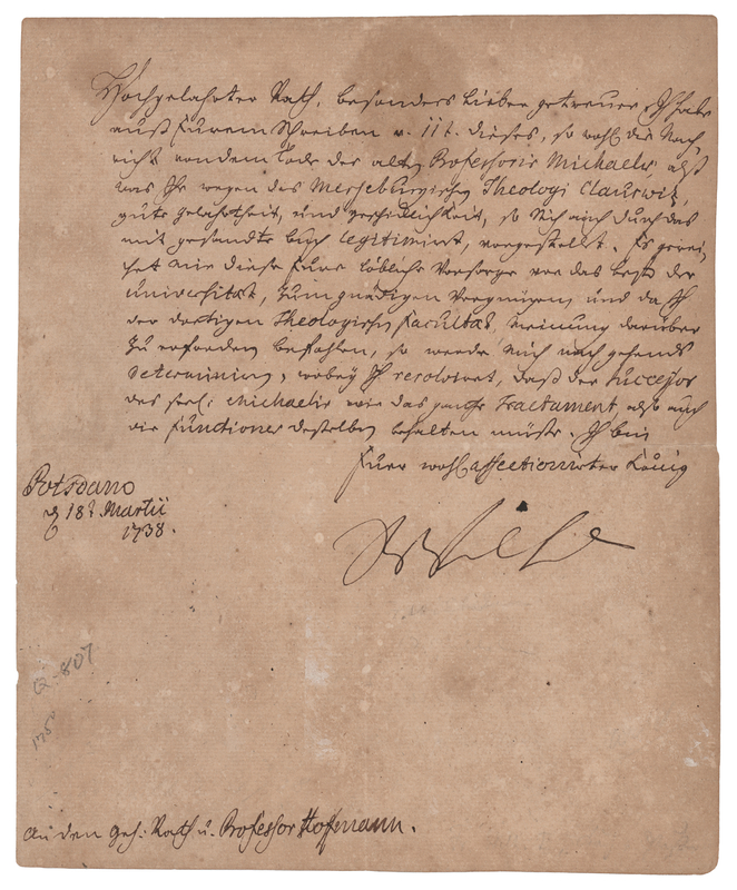 Lot 216 King Frederick William I of Prussia Letter Signed (1738)