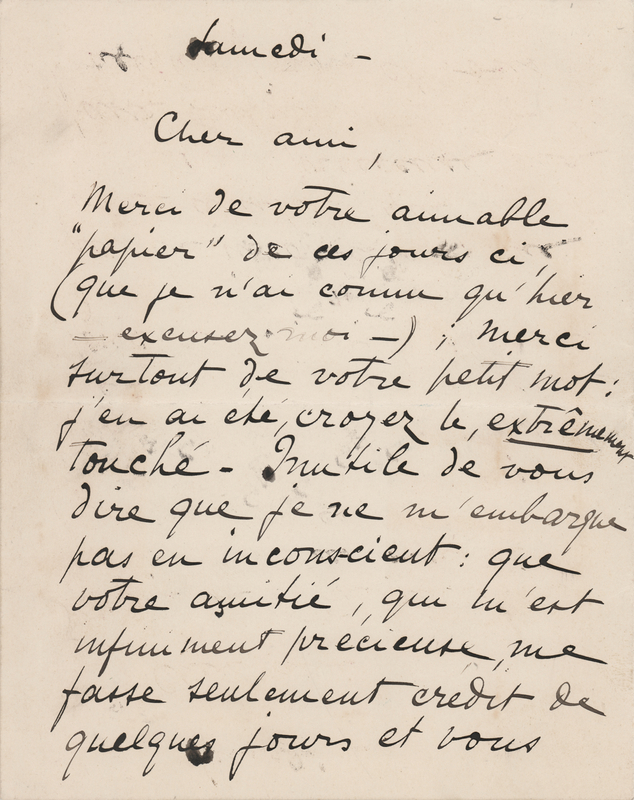 Lot 275 Roland Garros Autograph Letter Signed