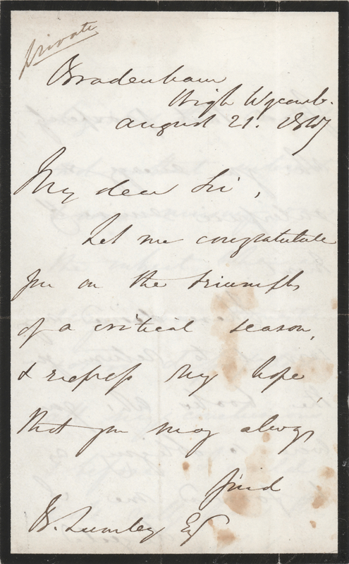 Lot 207 Benjamin Disraeli Autograph Letter Signed to the Manager of Her Majesty's Theatre